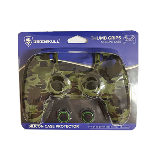 DeadSkull Silicon Cover for PS5 Controller Green Camo