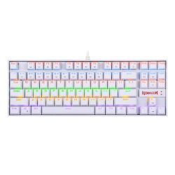 Redragon Kumara K552W-RGB-1 Wired Mechanical Gaming Keyboard - White | Switch: Blue