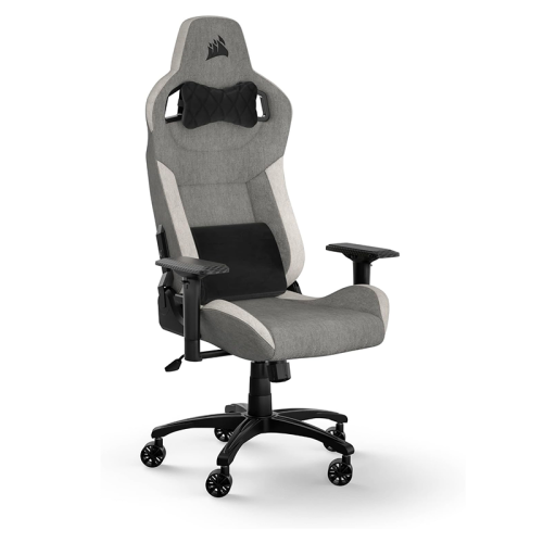 CORSAIR T3 RUSH Fabric Gaming Chair Gray-White | CF-9010058-WW