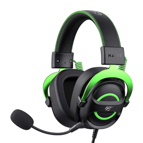 Havit H2002E Wired Gaming Headset – Black / Green