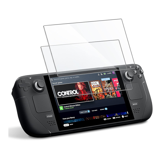 JETech Screen Protector for Steam Deck OLED 7.4-Inch (2023) and Steam Deck 7-Inch (2021&2022), 9H Tempered Glass Film, Anti-Scratch HD Clear, 2-Pack