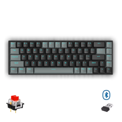 Redragon K662 Gwern Dual Mode Wireless Bluetooth Gaming Mechanical Keyboard Red Switch - Black Grey
