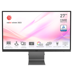 MSI Modern MD271UL, 27 inch Monitor, 3840 x 2160 (UHD), IPS, 60 Hz, 4ms, HDMI, DP Port, USB C, Tilt, Silver