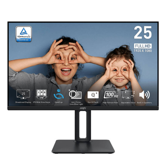 MSI Pro MP251P Business Productivity Monitor Black | 9S6-3PC29M-016