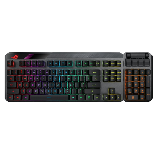 Asus MA02 Rog Claymore II Wireless Modular Mechanical Gaming Keyboard Black | 90MP01W0-BKCA00