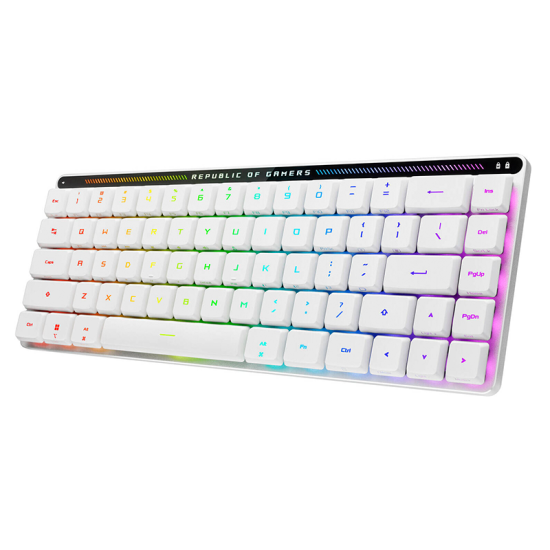 ASUS ROG Falchion RX Low Profile 65% Wireless Gaming Keyboard White | 90MP03EC-BKCA10