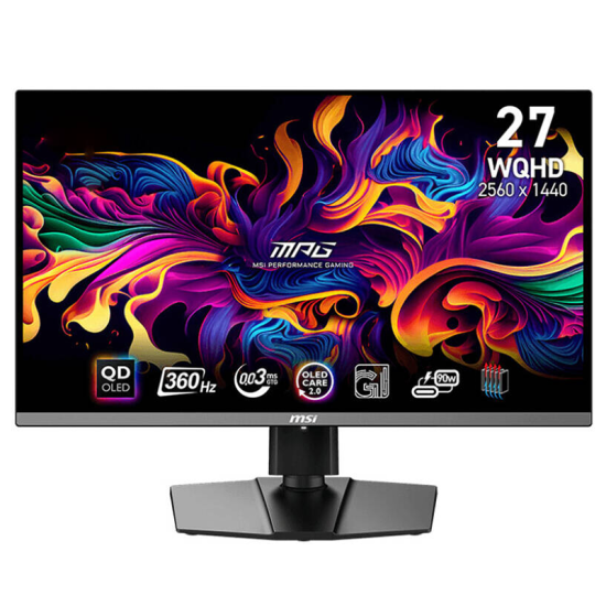 MSI MPG 271QRX  26.5 Inch WQHD QD-OLED Gaming Monitor Black | 9S6-3CD79A-011