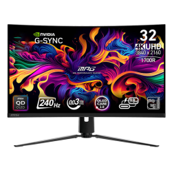 MSI MPG 321CURX 32 Inch QD-OLED  Gaming Monitor Black | 9S6-3DD64T-008
