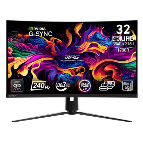 MSI MPG 321CURX 32 Inch QD-OLED  Gaming Monitor Black | 9S6-3DD64T-008