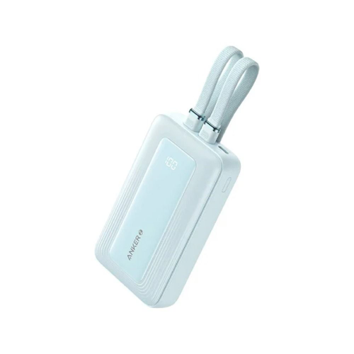 Anker Zolo Power Bank 10000mAh 35W Fast Charging with Built-in Dual USB-C Cables - Blue|A1680H12 