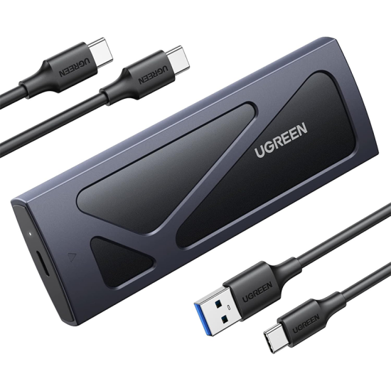 UGREEN 10Gbps M.2 NVMe SSD Hard Drive Enclosure With 2 Cables | 15512