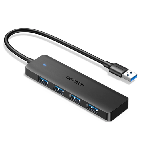 Ugreen CM219 4 Port Usb 3.0 5Gbps Usb Hub Black | 35574 