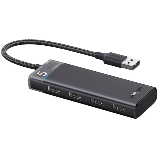 UGREEN CM653 4-Port USB 3.0 HUB 5Gbps Black | 15548
