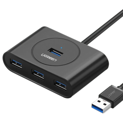 UGREEN 4-in-1 USB 3.0 Data Hub Black