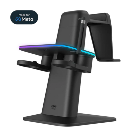 KIWI design Vertical Charging Stand for Meta Quest Black