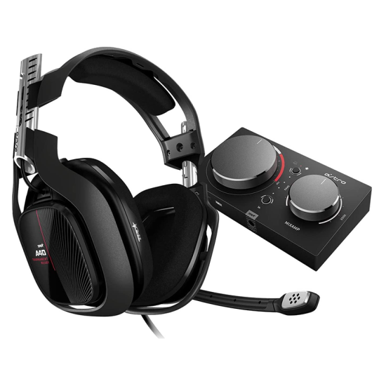 ASTRO Gaming A40 TR Wired Gaming Headset + MixAmp Pro TR, Astro Audio V2, Dolby Audio - Black/Red (Open Sealed)
