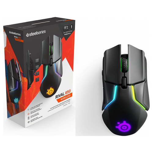 SteelSeries Rival 650 Quantum Wireless Gaming Mouse Black