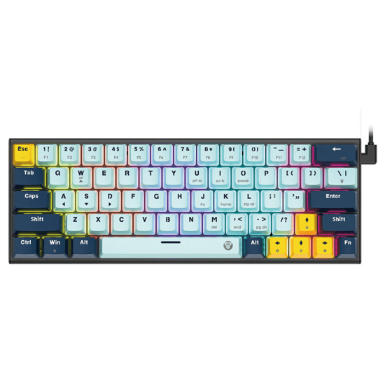 Fantech Mizu Edition MK874V2 Atom 63 60% Wired Mechanical Keyboard