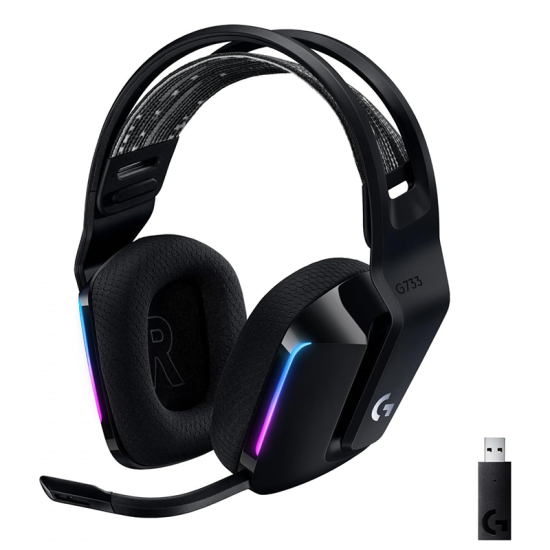 Logitech G733 LightSpeed Wireless RGB Gaming Headset Black | 981-000864