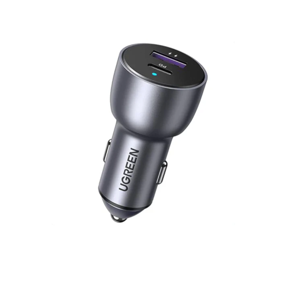 Ugreen 2-Port Fast Car Charger 52.5w (CD213) - Space Grey