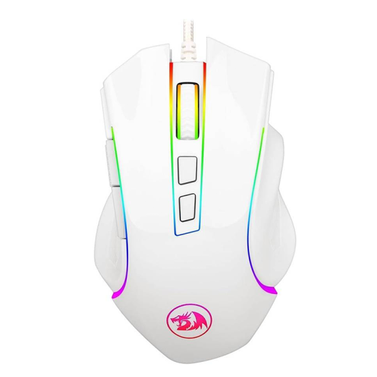 Redragon M607 Griffin 7200 DPI RGB Gaming Mouse White