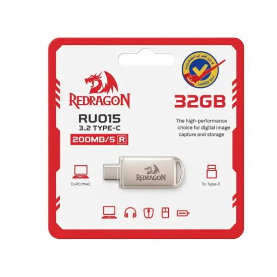 REDRAGON RU015 32GB High-Speed Type-C 3.2 Flash Drive