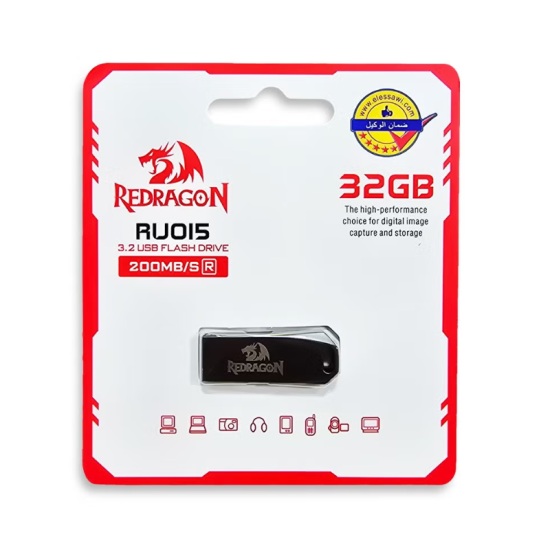 REDRAGON RU015 32GB High-Speed Type-C 3.2 Flash Drive Black