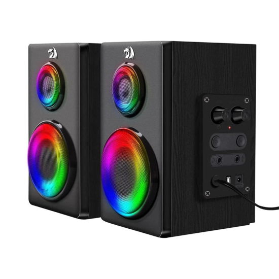 Redragon GS811 Orchestra RGB Stereo 2.0 USB Gaming Speaker, 3.5mm Bluetooth