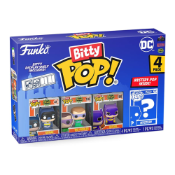 Funko Bitty Pop! DC Mini Collectible Toys 4-Pack - Batman, The Riddler, Batgirl & Mystery Chase Figure (Styles May Vary)