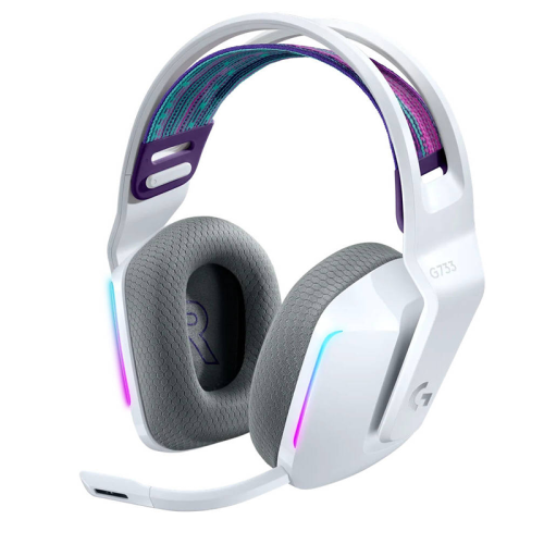 Logitech G733 LightSpeed Wireless RGB Gaming Headset  White | 981-000883