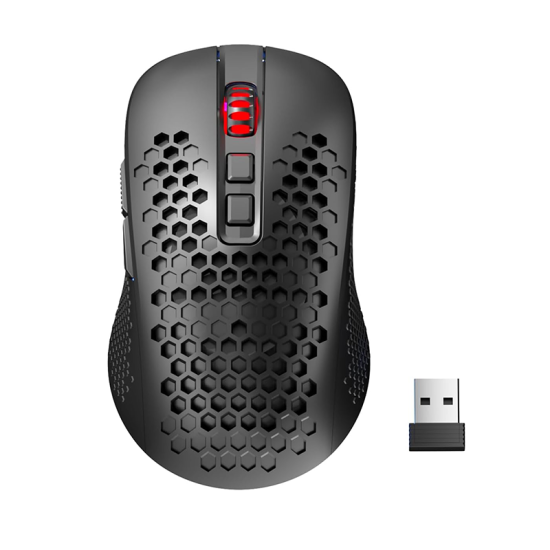 Redragon M694 Wireless Gaming Mouse With Honeycomb Shell Black