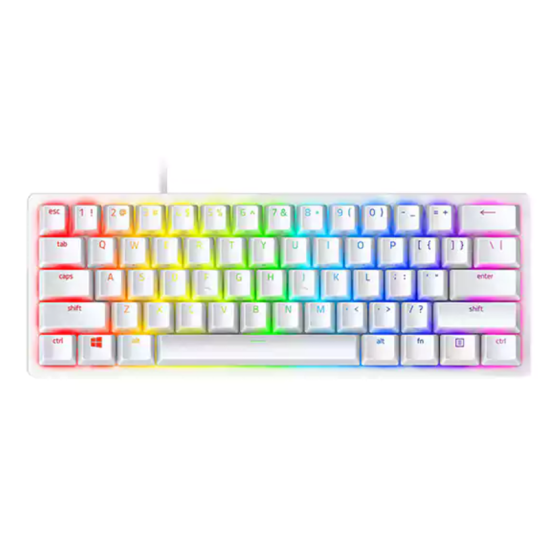 Razer Huntsman Mini-Mercury-US 60 Gaming Keyboard with RED SWITCH White