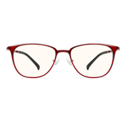 Xiaomi TS Computer Glasses, With Anti-Blue Light Blocking UV400 Resistant Protective Glasses, Anti-Fatigue Self-Adaption, Nose Pad Eye Glasses, Red | FU009-0621-RED