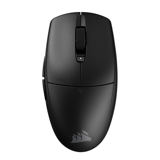 Corsair M55 Wireless Lightweight FPS Gaming Mouse – 2.4GHz & Bluetooth – 24,000 DPI – Long-Lasting Battery Life – Six Programmable Buttons – Textured Side Grips – Black