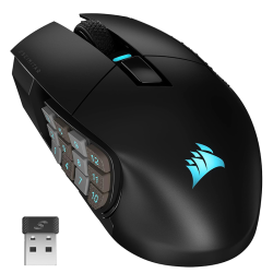 CORSAIR SCIMITAR ELITE WIRELESS MMO Gaming Mouse – 26,000 DPI – 16 Programmable Buttons – Up to 150hrs Battery – iCUE Compatible – PC, PS5, PS4, Xbox – Black