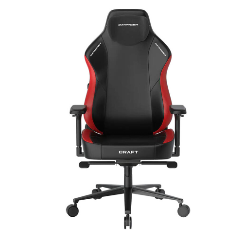 DXRacer Craft Pro Classic Gaming Chair, Aluminum Base, High-Density Memory Foam, Adjustable Memory/Recline, 4D Armrests, Multi-fun Tilt, Extra Large, Class 4 Hydraulics, Red/Black | GC/XLCF23LTA/NR