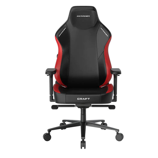 DXRacer Craft Pro Classic Gaming Chair, Aluminum Base, High-Density Memory Foam, Adjustable Memory/Recline, 4D Armrests, Multi-fun Tilt, Extra Large, Class 4 Hydraulics, Red/Black | GC/XLCF23LTA/NR