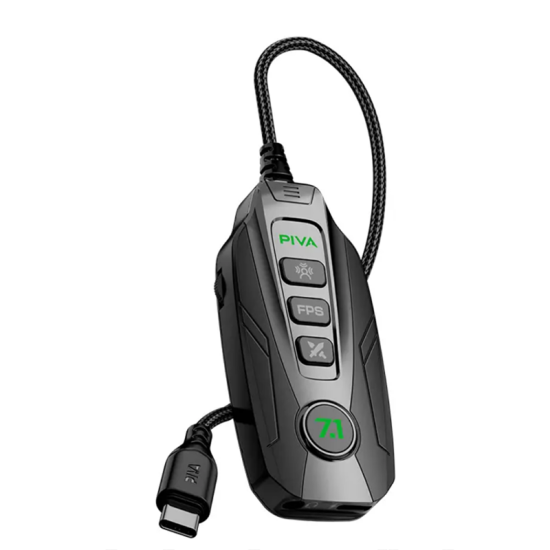 Piva GS20 Type-C Charging, Headphone and Sound Card Adapter