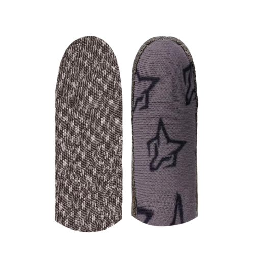 Sarafox C2 4piece Silver-Cloth with Non-slip Particles Mobile Gaming Finger Sleeve, Superconducting Silver Cloth, 0.3mm Thin