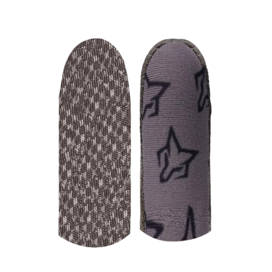 Sarafox C2 4piece Silver-Cloth with Non-slip Particles Mobile Gaming Finger Sleeve, Superconducting Silver Cloth, 0.3mm Thin