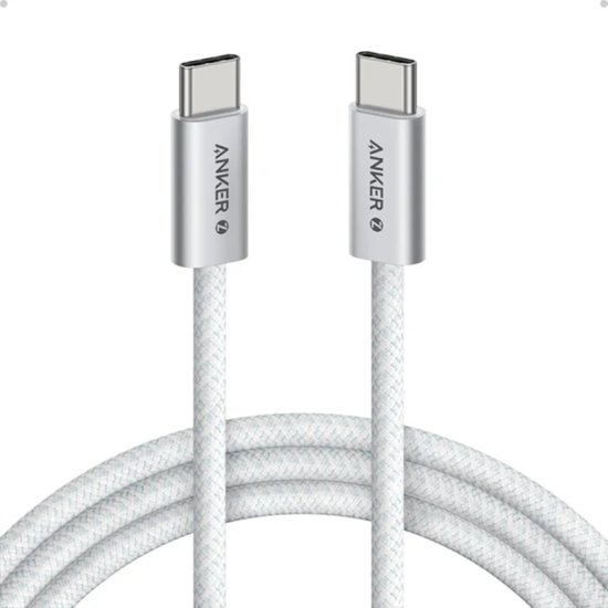 Anker Zolo USB-C to USB-C Cable 240W Braided (2m/6ft) -White A8060H22