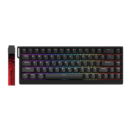 Madlions Professional Gaming Mechanical Keyboard MAD 68 HE RGB - 1K, Magnetic Amber Pro Switches - Black