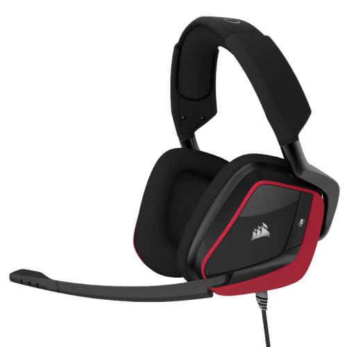 Corsair Void Elite Surround Premium Gaming Headset with 7.1 Surround Sound - Red | CA-9011206-NA