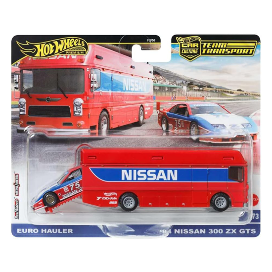 Hot Wheels Team Transport Nissan Euro Hauler and '94 300 ZX GTS, 1:64 Scale