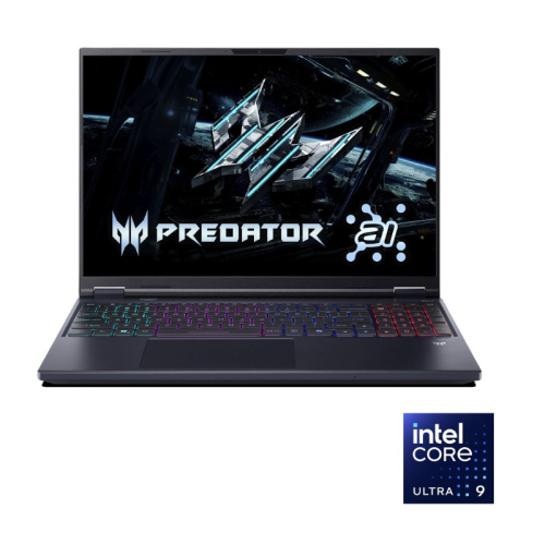 Acer Helios Neo 16 PHN16-73-98DT Laptop - Intel® Core™ Ultra 9-275HX - 64GB - 2TB SSD - NVIDIA® GeForce® RTX 5070 Ti 12GB - 16" QHD 240Hz - Win11 - Black