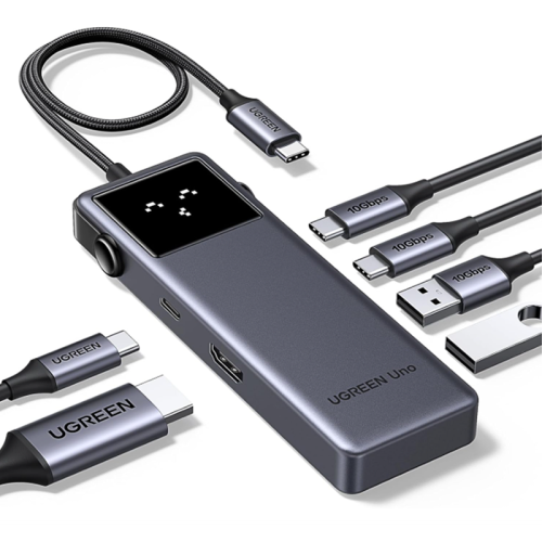 UGREEN Uno USB C HUB 4K60Hz PD100W 10Gbps USB3.2 Splitter Adapter for Laptop Macbook Pro Air USB Expander Docking Station 35998
