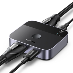 UGREEN 4K HDMI Switch 2PC USB C + 2X1 H D M I Splitter Display Screen Plug & Play, HD Audio Sync, ESD Protection for Laptop, TV Box/Stick, PC, PS5/4/3, Xbox 360/One 55452