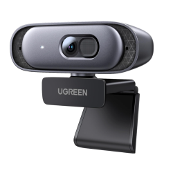 UGREEN Webcam 2K 30FPS Full HD, Webcam with Dual Microphone, 91° Field of View, Privacy Protection, Auto Focus, Automatic Light Correction, Stereo Sound, Plug & Play, PC Camera for Windows MacOS 35626