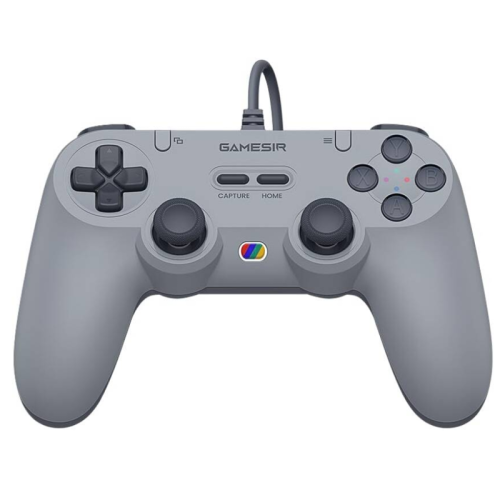 GameSir Tegenaria Lite Wired Symmetric Game Controller, Wired 1000Hz Polling Rate, Hall Effect Joysticks and 2 Remappable Buttons, Dual Vibration, Turbo, PC Gaming Controller, Grey | T3 LITE