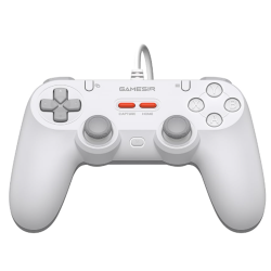 GameSir Tegenaria Lite Wired Symmetric Game Controller, Wired 1000Hz Polling Rate, Hall Effect Joysticks and 2 Remappable Buttons, Dual Vibration, Turbo, PC Gaming Controller, White| T3 LITE